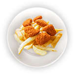 Kids 4 Pcs Chicken Nuggets & Fries 